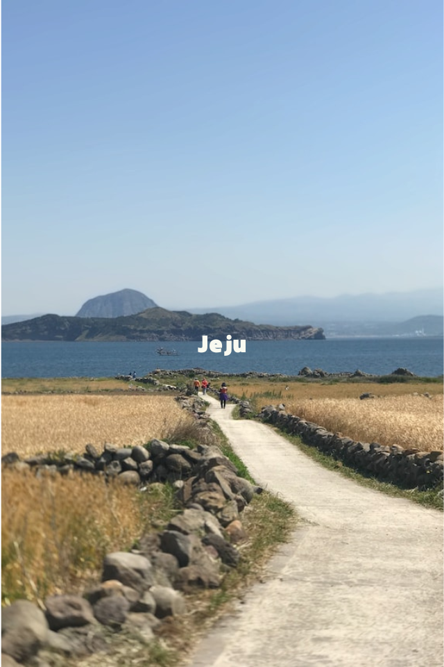 Jeju island, the largest and volcanic island in Korea 