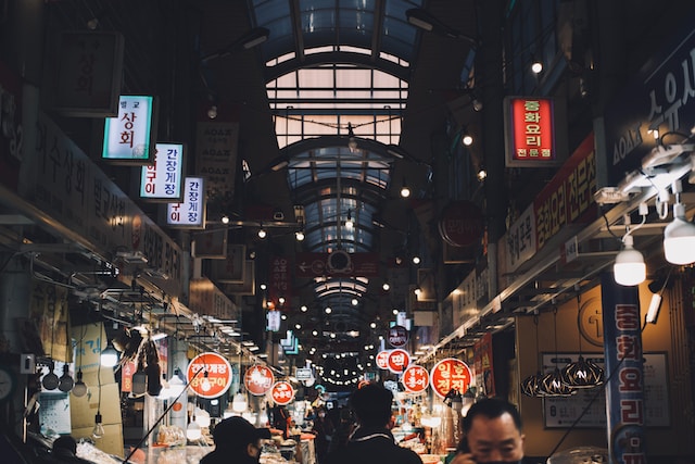 Korean street market